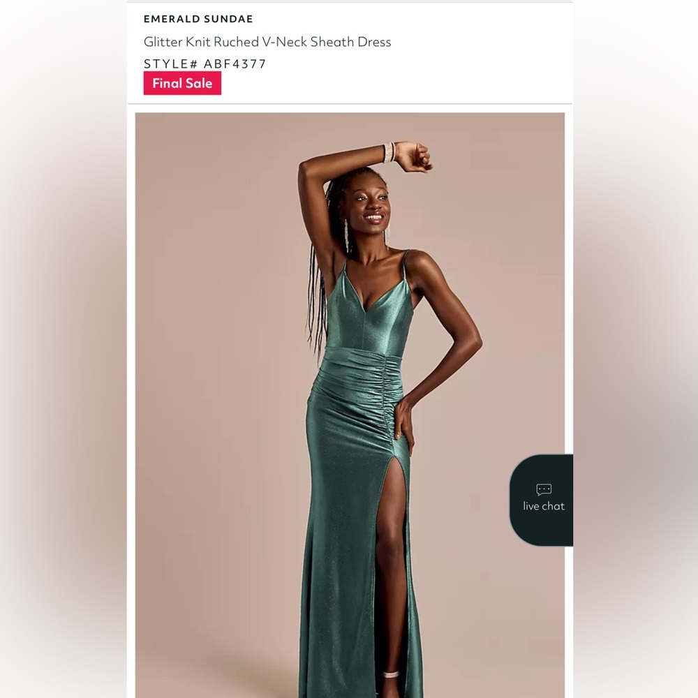 NEW Emerald Sundae Glitter Knit Maxi Dress